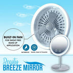 Beauty Breeze Mirror Lighted 5X Magnification Makeup Mirror