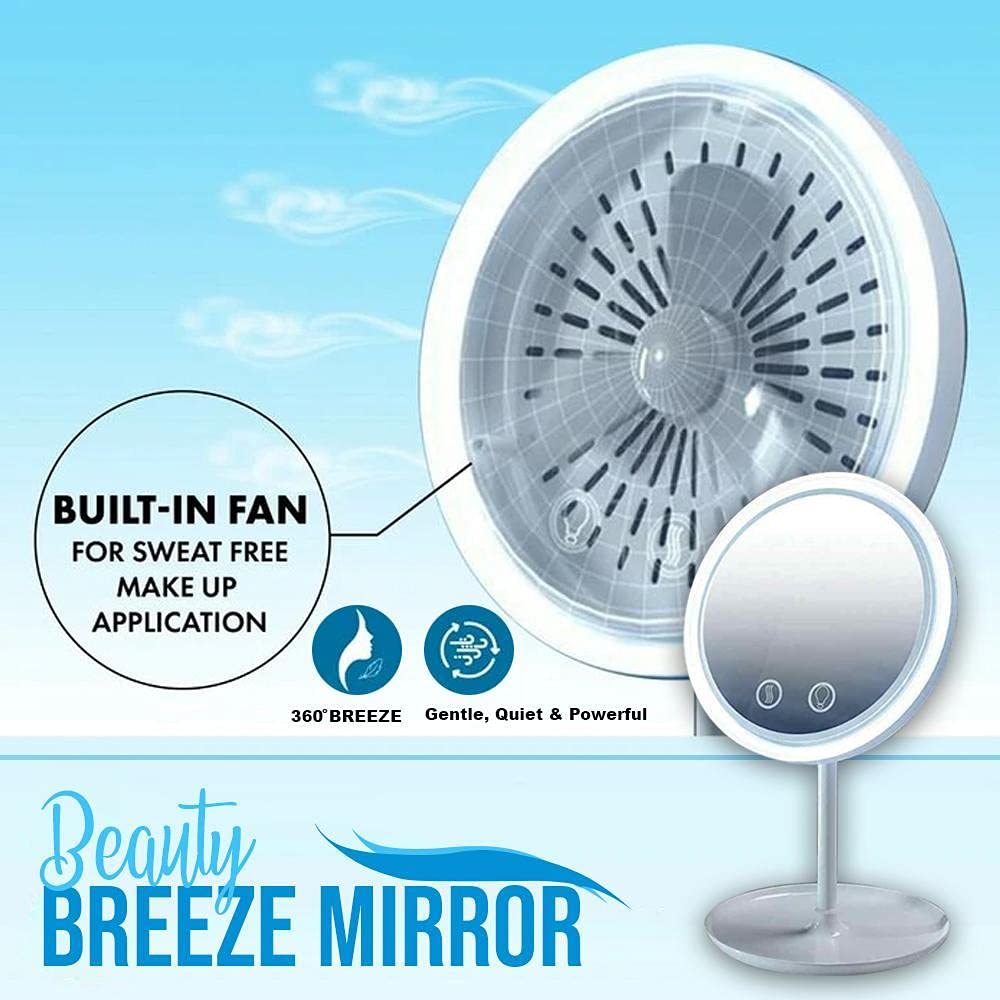 Beauty Breeze Mirror Lighted 5X Magnification Makeup Mirror