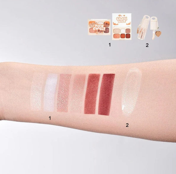 Makeup - Kevin & Coco - Dark Chocol Palette & Lip Gloss Set A
