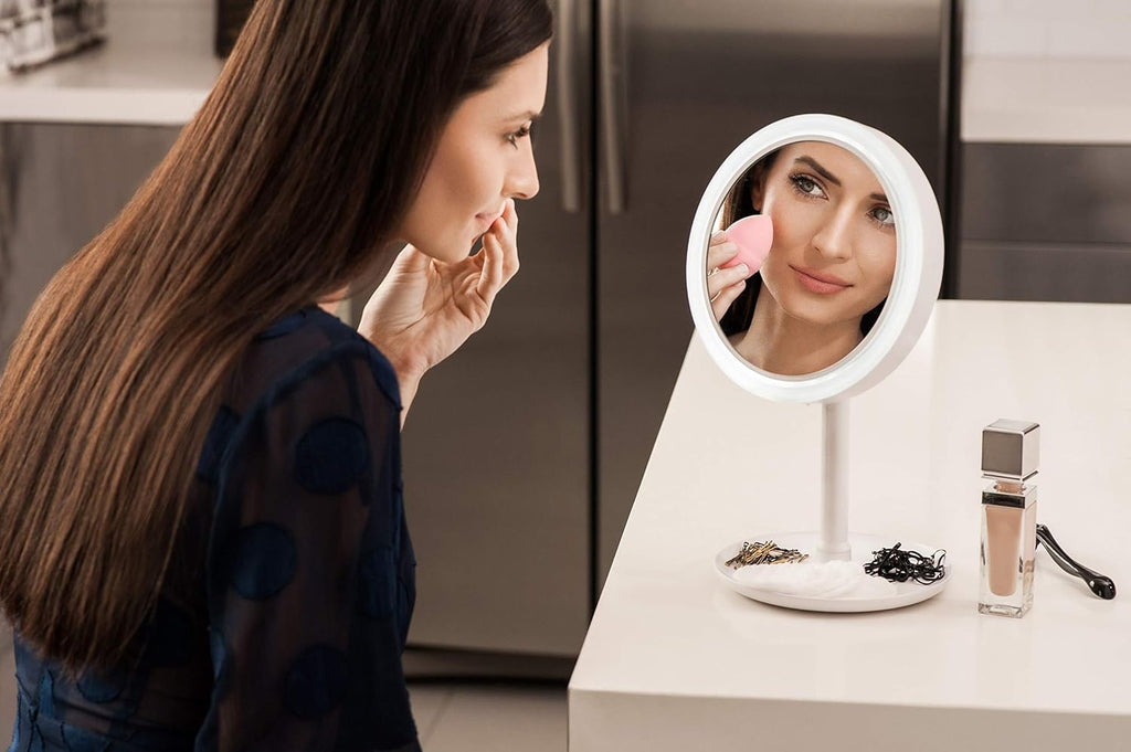 Beauty Breeze Mirror Lighted 5X Magnification Makeup Mirror
