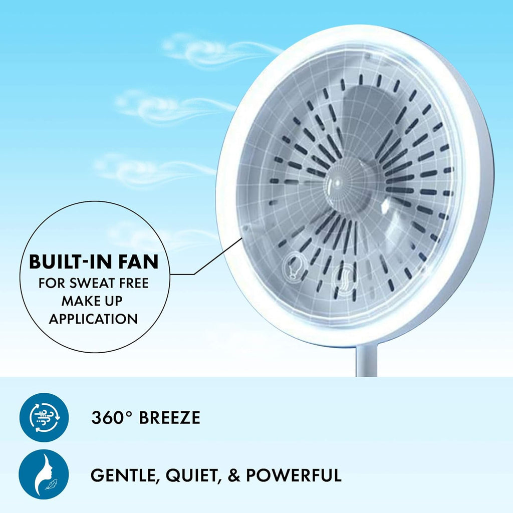 Beauty Breeze Mirror Lighted 5X Magnification Makeup Mirror