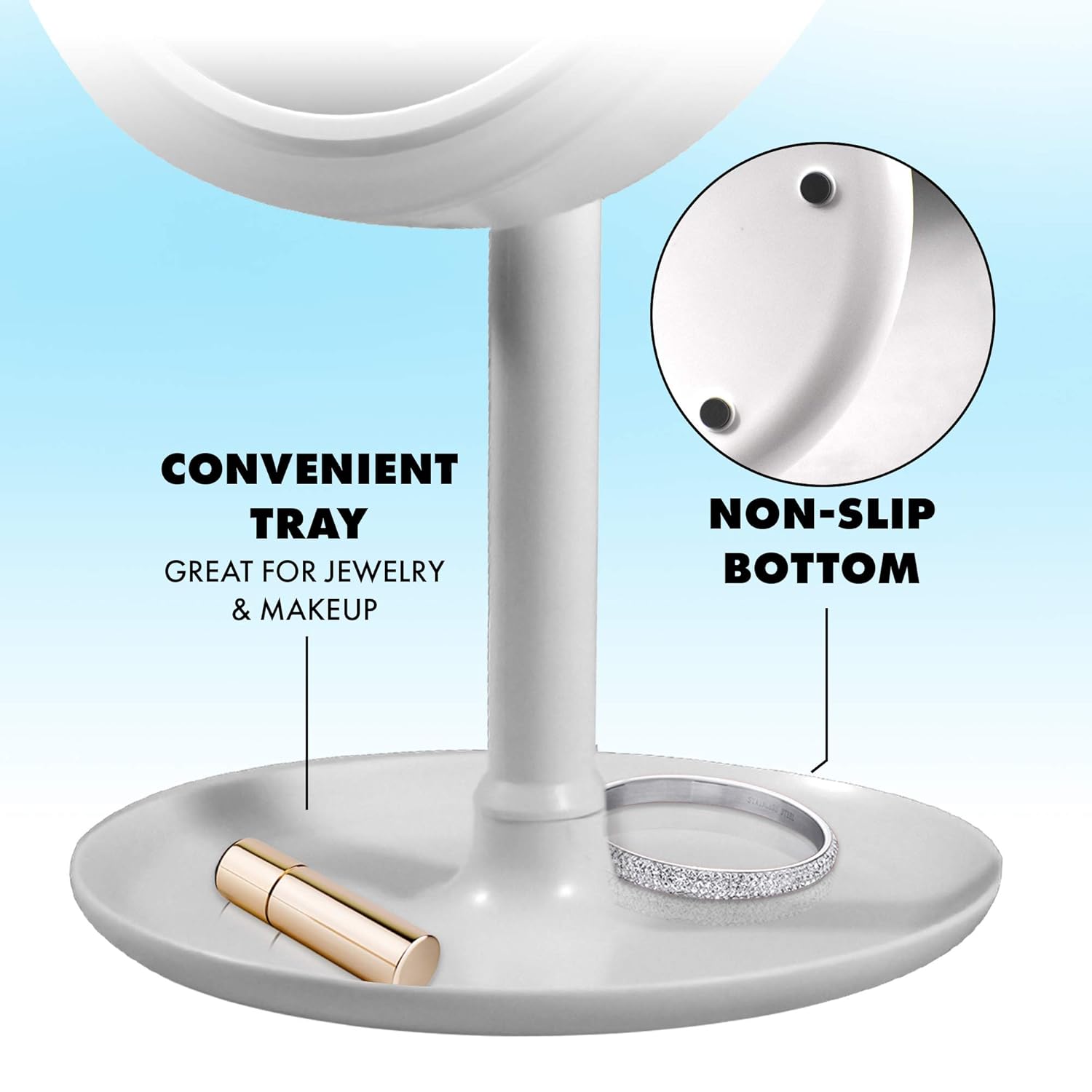 Beauty Breeze Mirror Lighted 5X Magnification Makeup Mirror