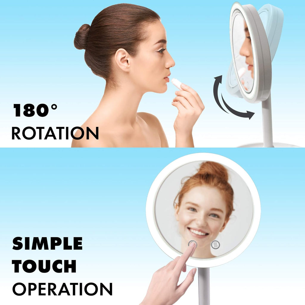 Beauty Breeze Mirror Lighted 5X Magnification Makeup Mirror