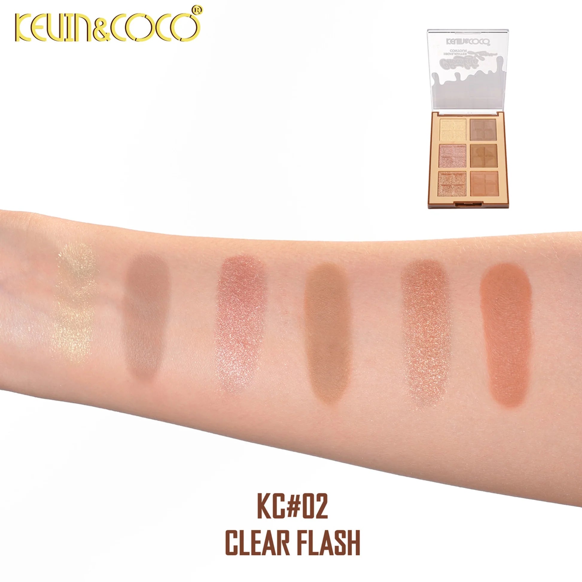 Eye - Kevin & Coco - Chocolate Lover Highlighter & Contour Palette