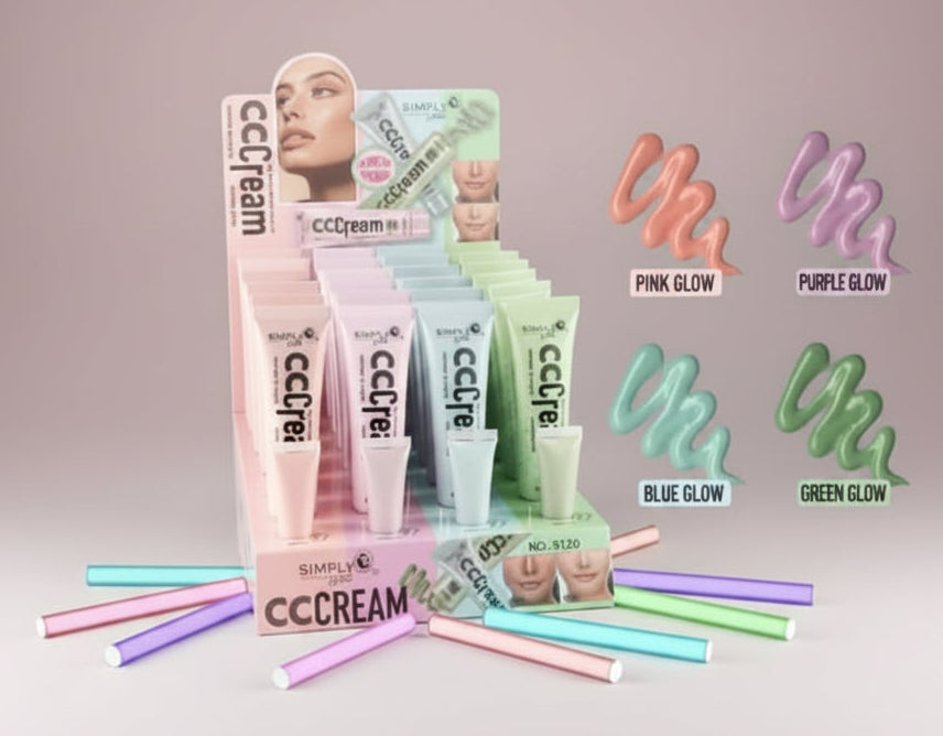 4 different colors 
great for makeup glowing before foundation
