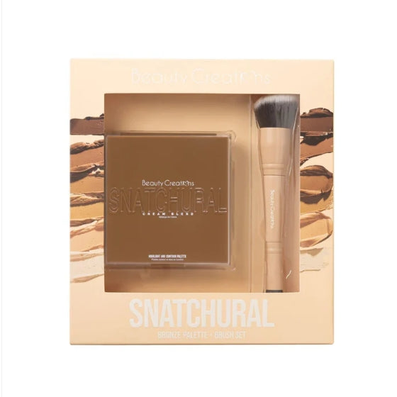 BEAUTY CREATIONS SNATCHURAL BRONZE PALETTE & BRUSH SET