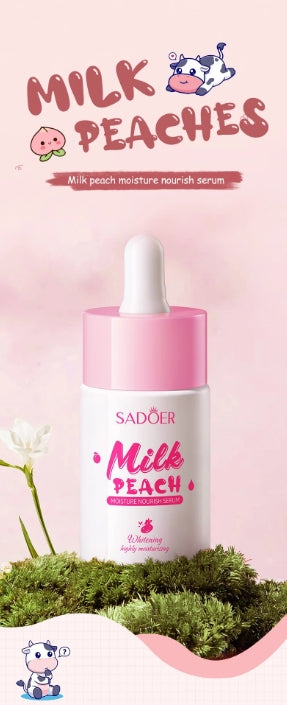 Skin Care - SADOER Milk Fruits Facial Serum - Peach