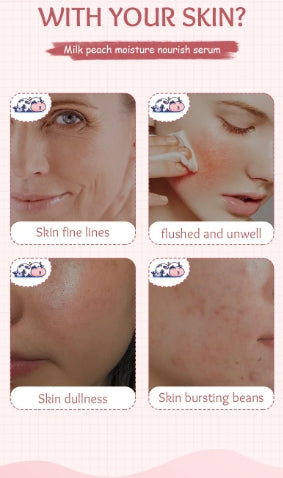 Skin Care - SADOER Milk Fruits Facial Serum - Peach