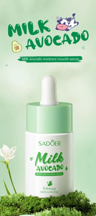Skin Care - SADOER Milk Fruits Facial Serum - Avocado