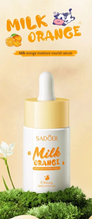 Skin Care - SADOER Milk Fruits Facial Serum - Orange