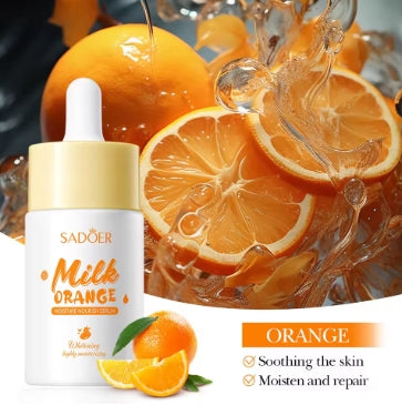 Skin Care - SADOER Milk Fruits Facial Serum - Orange