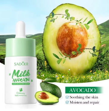 Skin Care - SADOER Milk Fruits Facial Serum - Avocado
