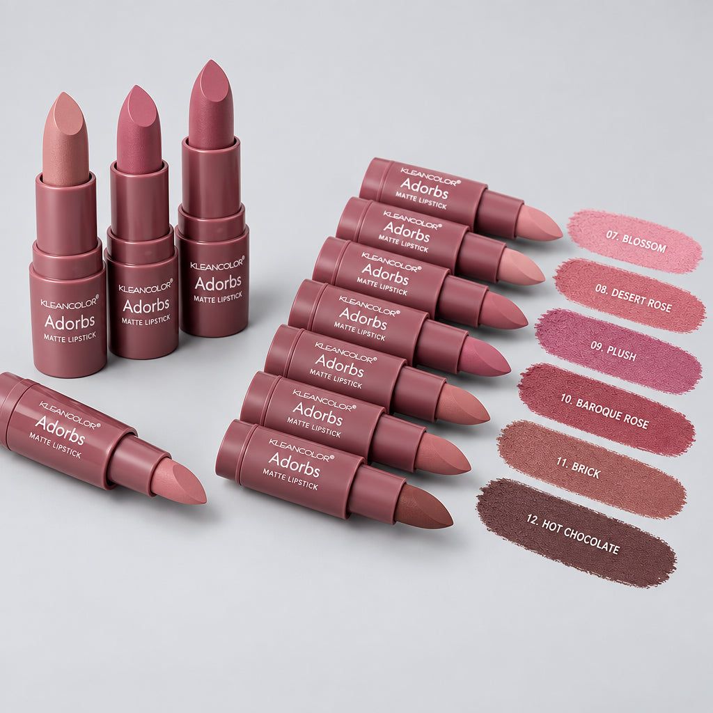 Makeup - KLEANCOLOR ADORBS MATTE LIPSTICK NEUTRALS