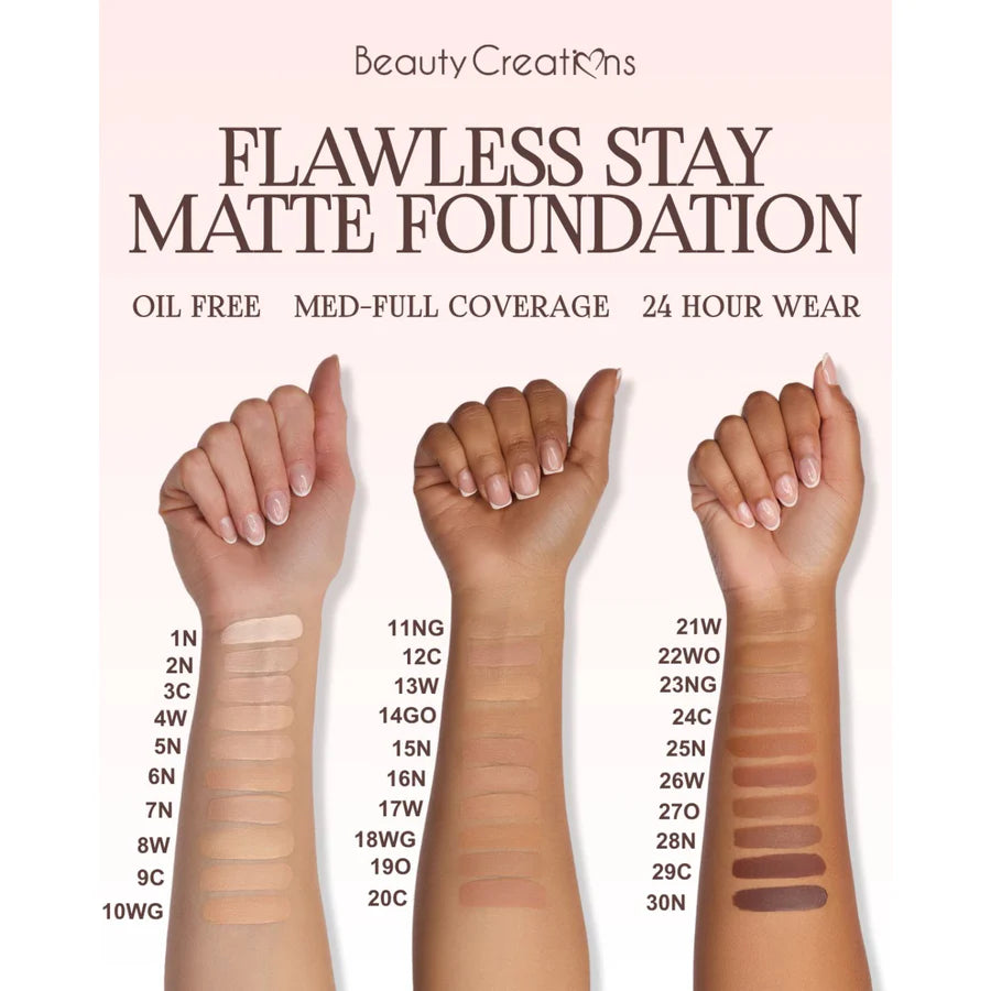 Face - Beauty Creation - Flawless Stay Matte Foundation